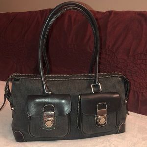 Dooney & Bourke Handbag (gray w/ black)